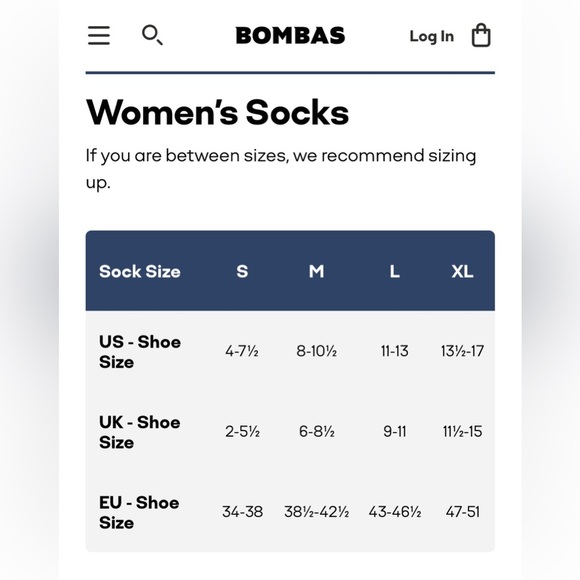Bombas 2 Pairs Unisex Black Socks Size Small - Picture 7 of 8